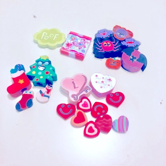 🌸 Festive Erasers [Lot of 22] - Picture 1 of 1